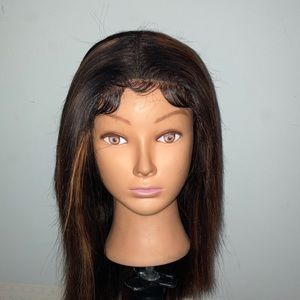 Lace front wig human hair